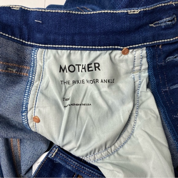 MOTHER The Pixie Rider Ankle Jean Taxi! High Waist Size 25 - Picture 14 of 16